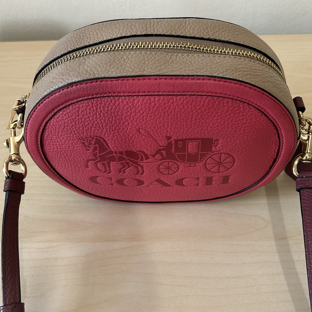 Coach Colorblock With Horse and Carriage Crossbody Bag C4164 - Picture 8 of 9